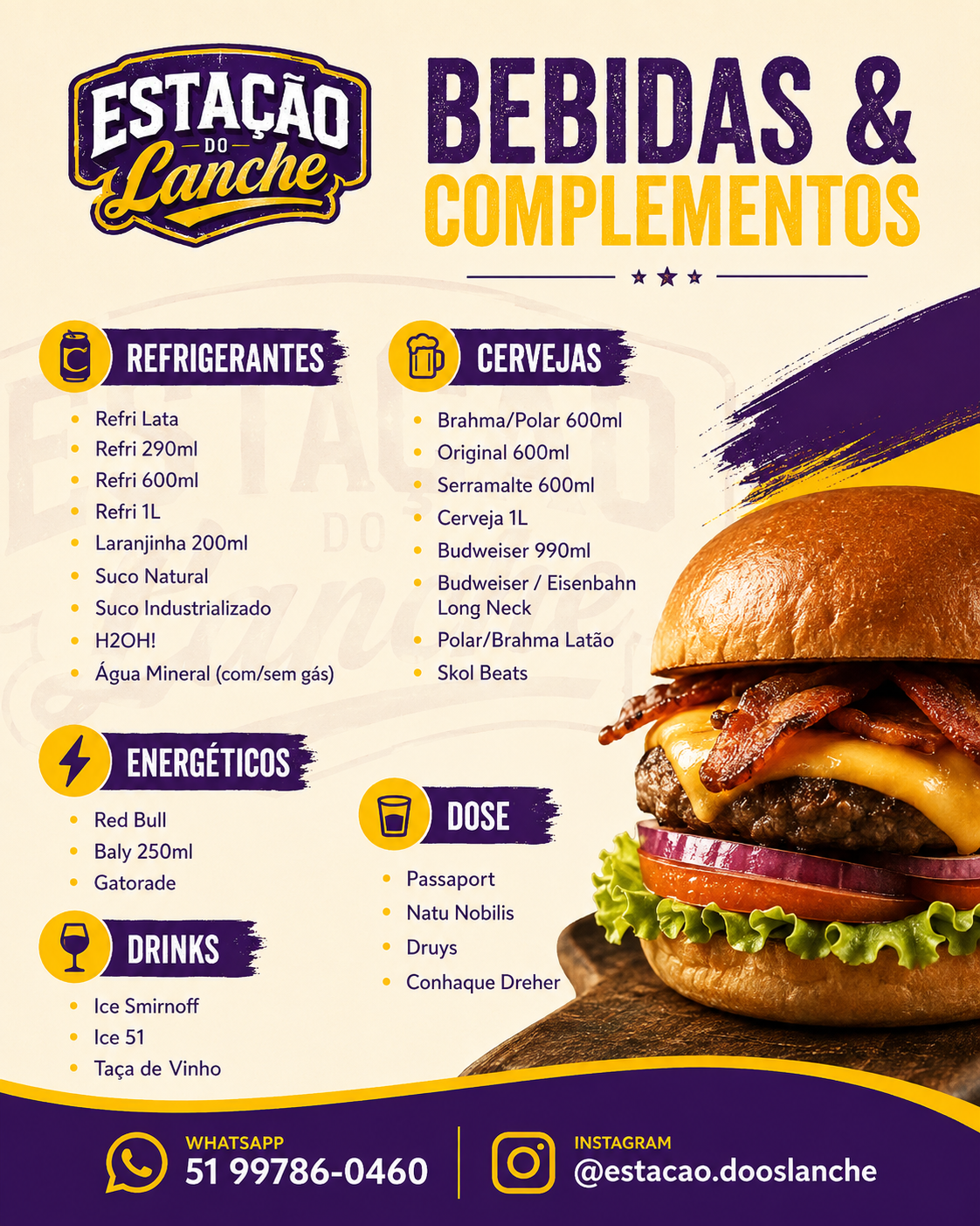 Bebidas e Complementos